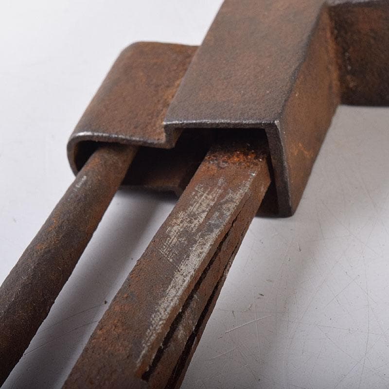 古民具　古鉄　古い錠前　鍵　2点　V　R8682