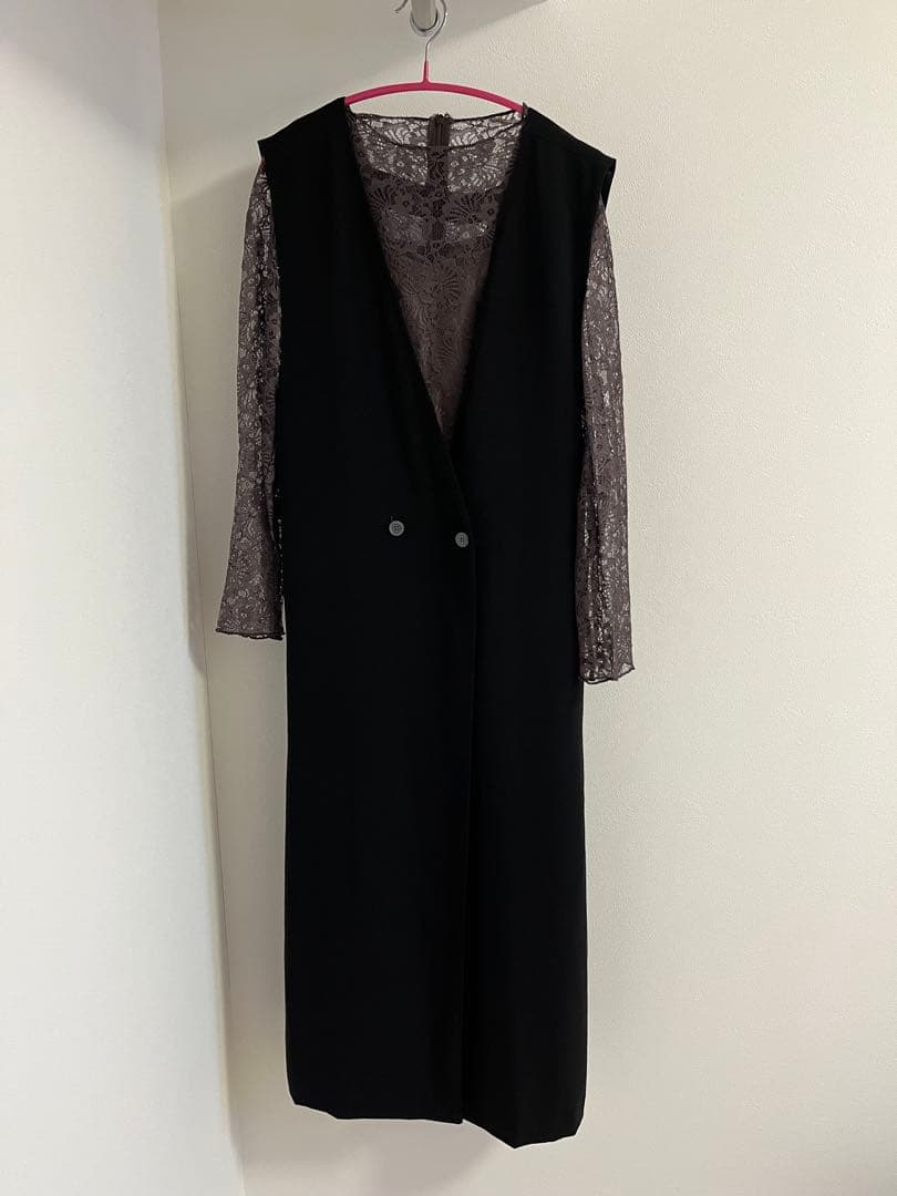 パーティードレス　チャコール