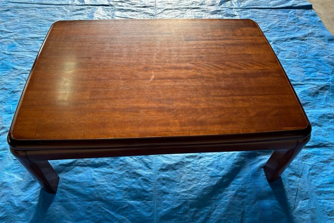 【昭和レトロ】丸みのあるこたつ天板 w102×D74×H36 炬燵 角丸天板