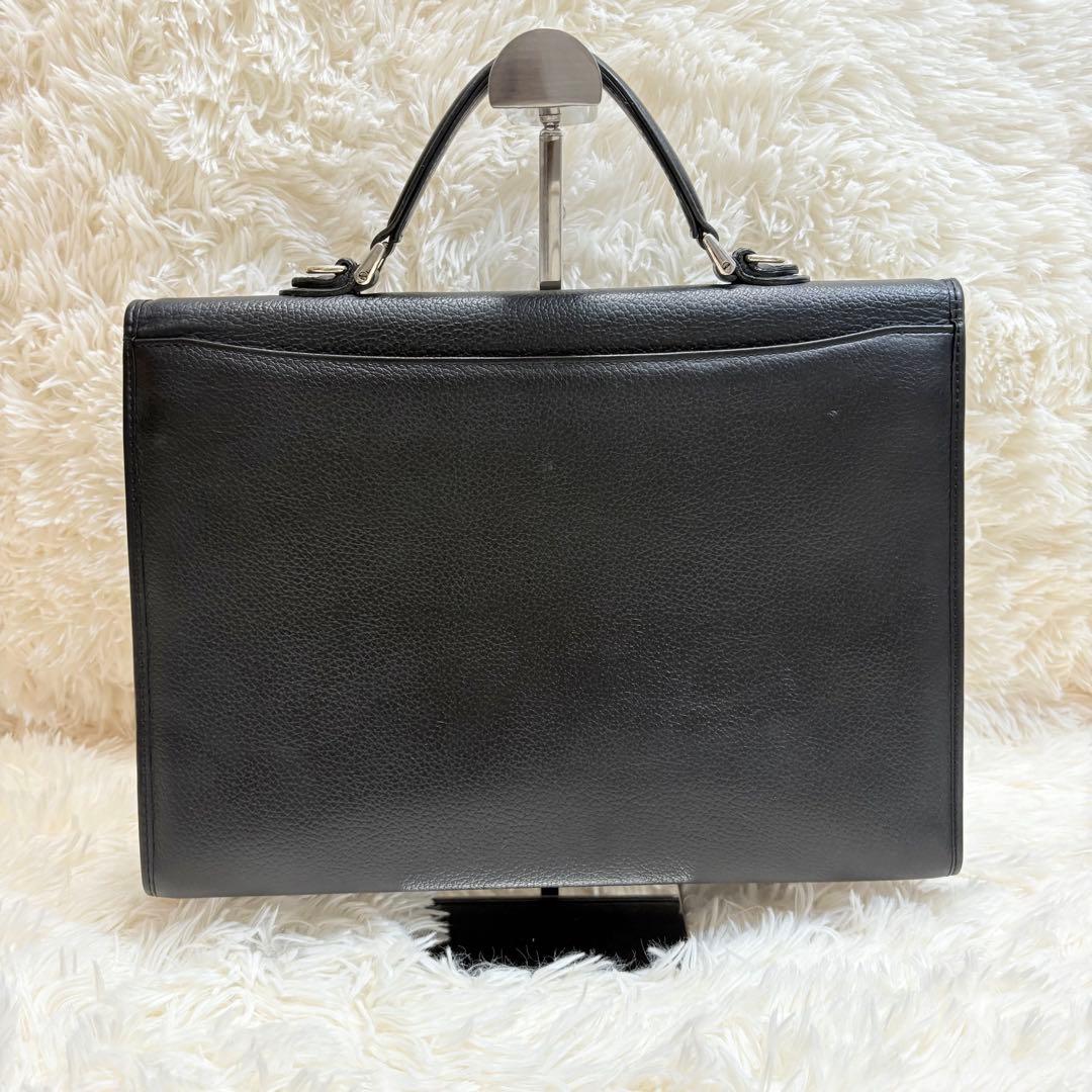 【美品】バーバリー オールレザー ビジネスバッグ 2way ノバチェック A4