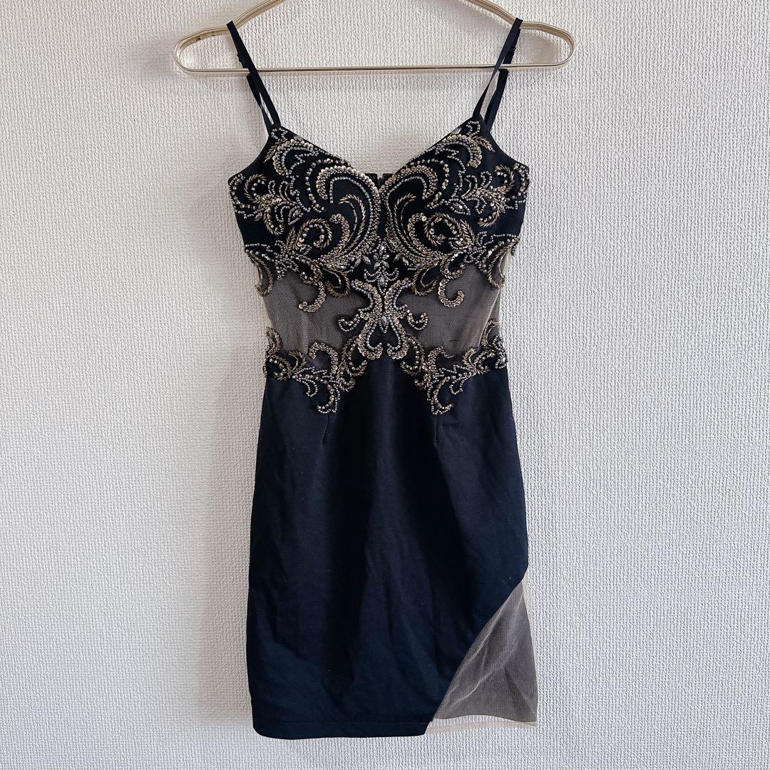 JEWELS ビーズ刺繍 タイトドレス キャバ ドレス ジュエルズ レディース