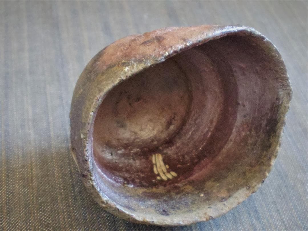 人気作家★川上清美★焼き締め【備前唐津】ぐい吞