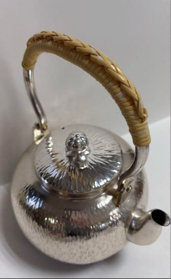 新品　銅瓶　石目模様　湯沸　ヤカン　茶器