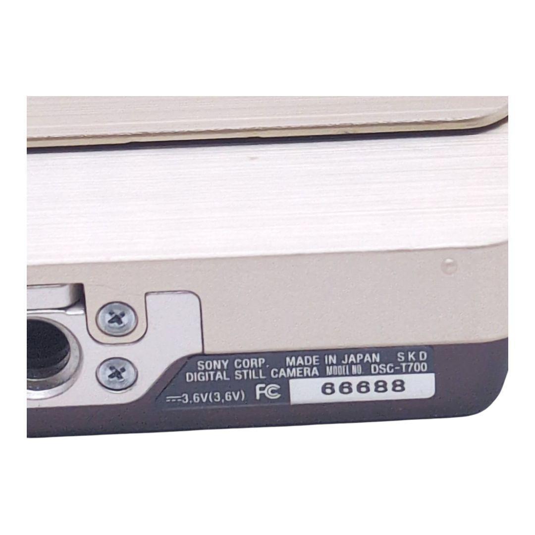 美品 人気色ゴールド SONY DSC-T700 動作品 充電器電池付