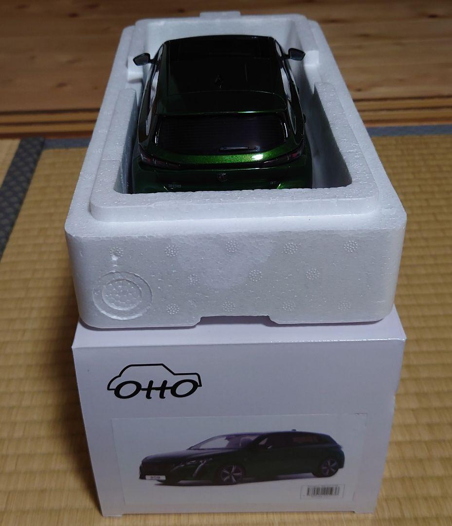 1/18 otto プジョー308 グリーン ミニカー