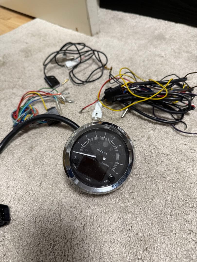 ACEWELL エースウェル 多機能デジタルスピードメーター タコメーター