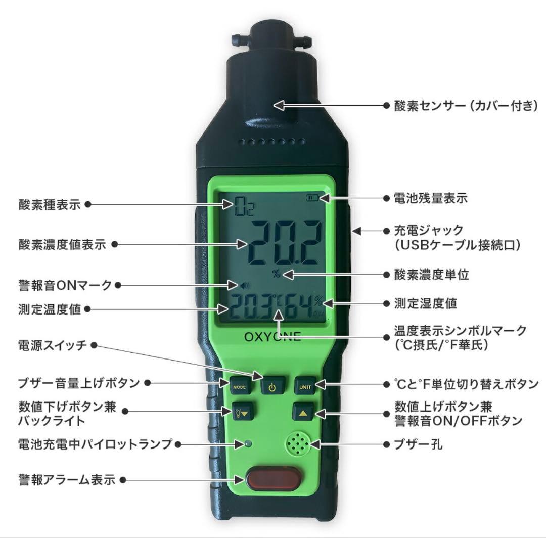 酸素濃度計 ペット　高濃度酸素