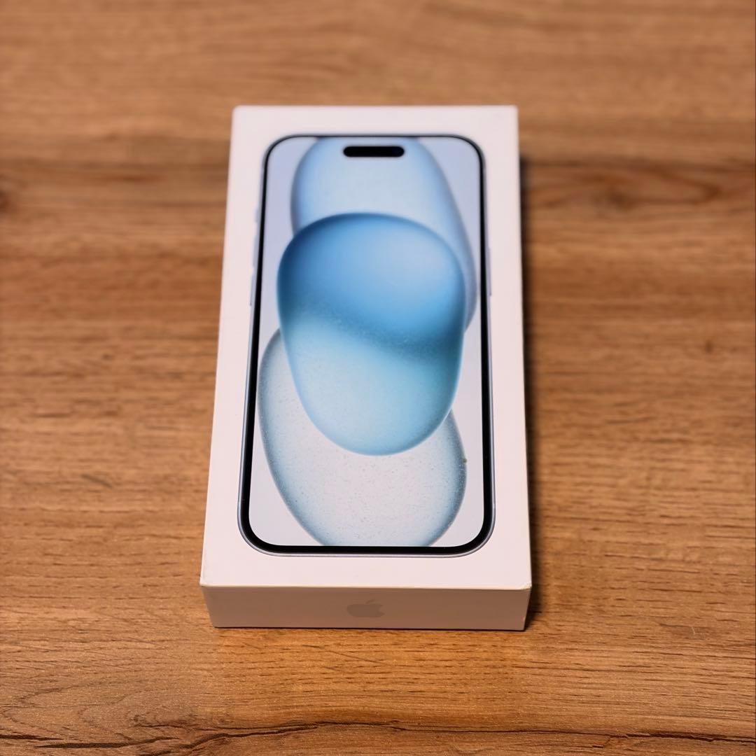 【美品！不具合無し！】iPhone15 ブルー SIMフリー 128gb
