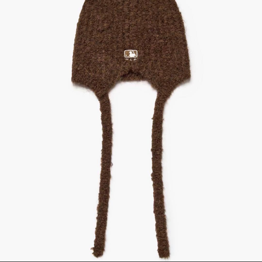MLB korea☆大人気 猫耳ミヤオン ビーニー ブラウン 男女兼用 トレンド