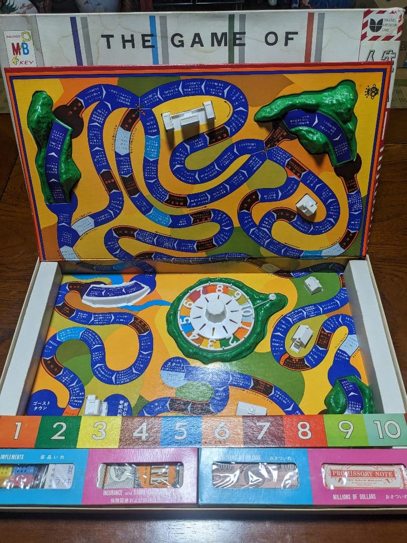 【初代、希少】タカラ ニュー人生ゲームアメリカンゲーム　●新品に近い