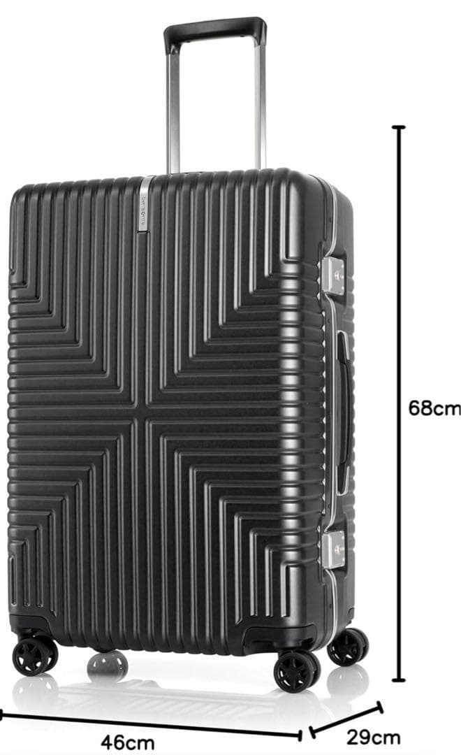 1点限定　サムソナイト　スーツケース　キャリーケース　黒　TSAロック　4〜6泊