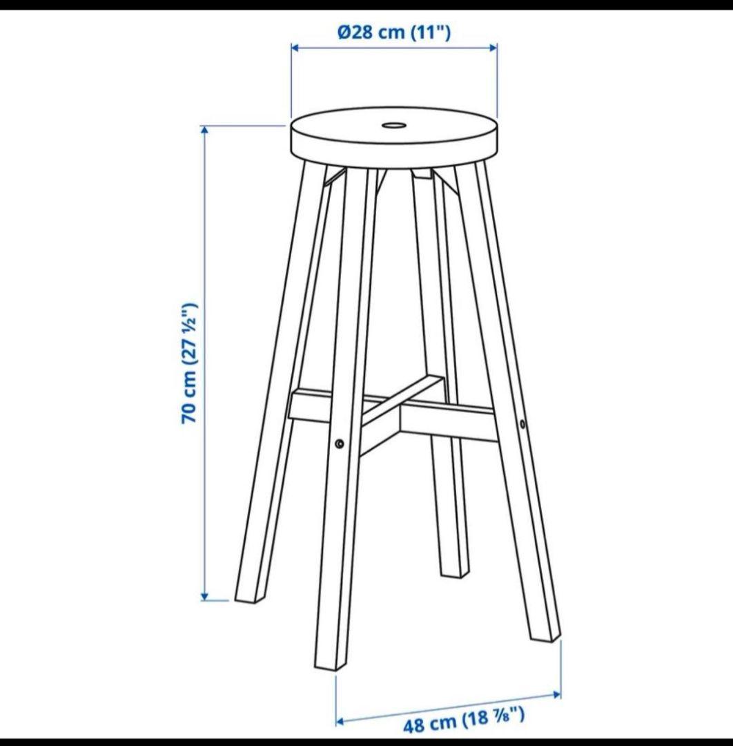 IKEA イケア SKOGSTA スコグスタ カウンターチェア ２セット