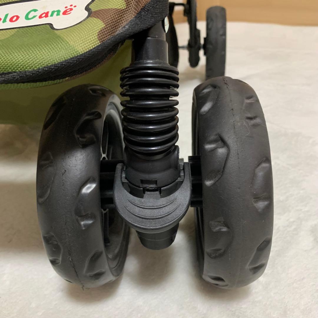 【美品】ピッコロカーネ プリモ 迷彩 ペットカート 中型犬 多頭飼 ロゴ有 人気