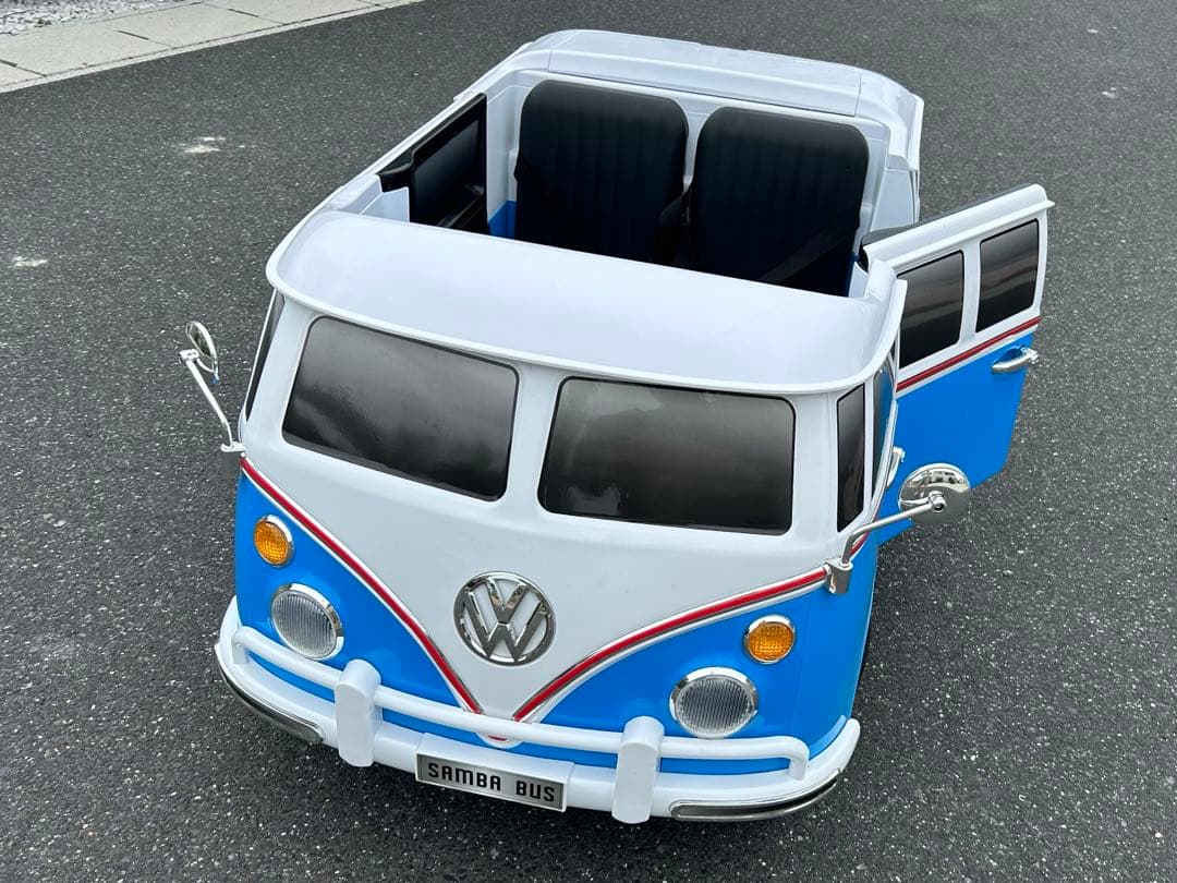 クリスマスに✨ワーゲンバス 電動ラジコン 子供2人乗り 体重40kgまで可能！