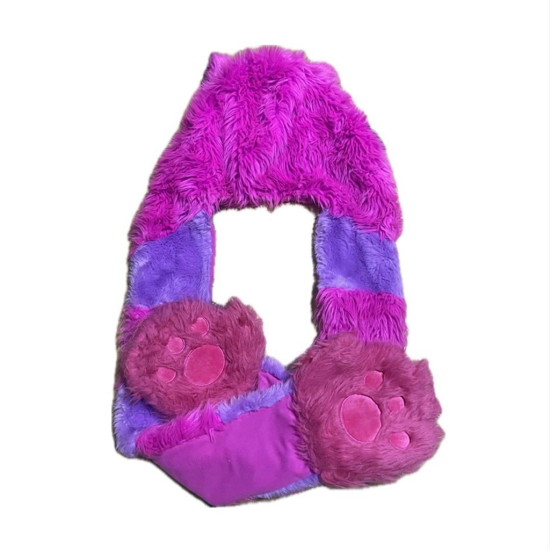 ディズニー　チシャ猫マフラーキャップ