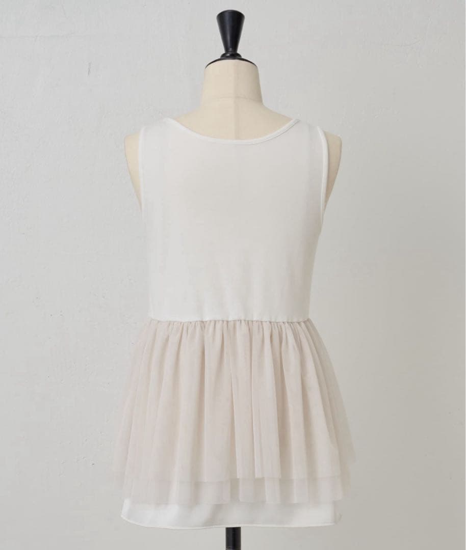 【未使用】ビアズリー beardsley 重ね着 チュチュタンク チュール