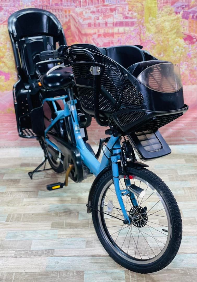 K3136 [大容量 12.3Ah]電動自転車ヤマハパスキス 子供乗せ20インチ