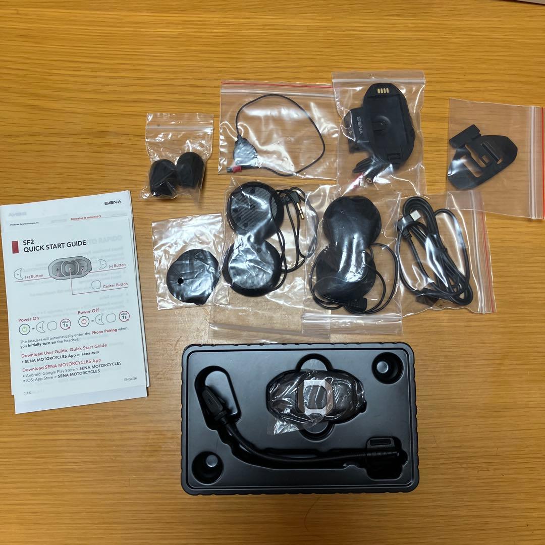 SENA セナ SF2 バイク用インカム　ヘルメットクランプキット付き