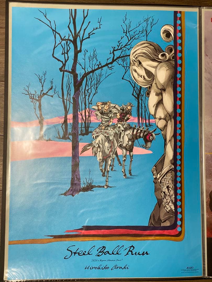 【希少品】ジョジョ展 2012 限定 B2ポスター スティールボールラン