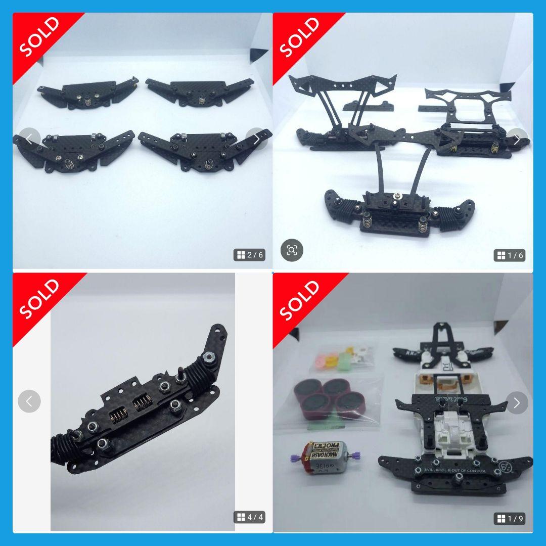 ミニ四駆完成品　オーダー　ミニ四駆パーツ　ギミック　慣らしモーター