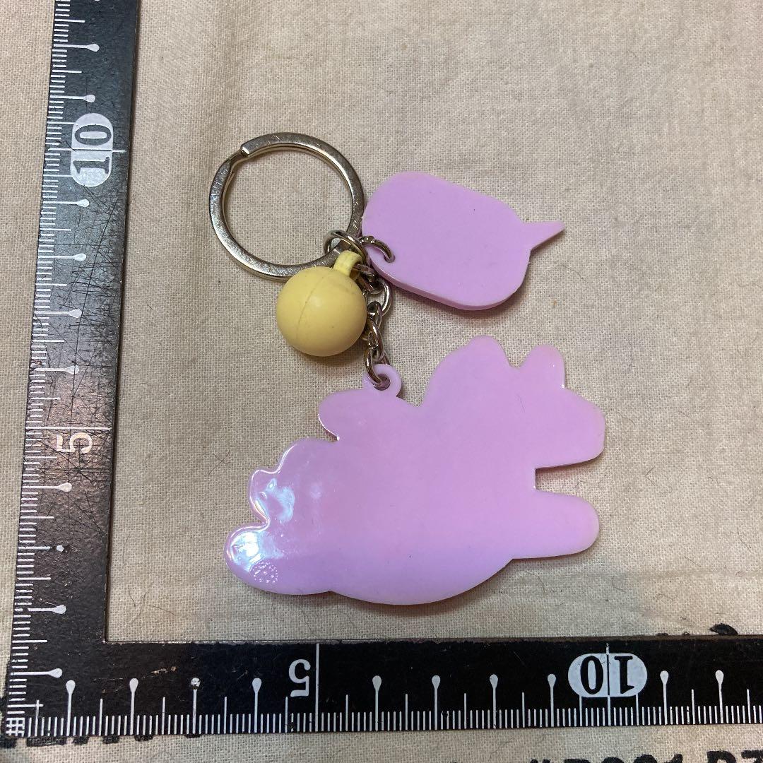 キーホルダー　ユニコーン　パープル　ラバー