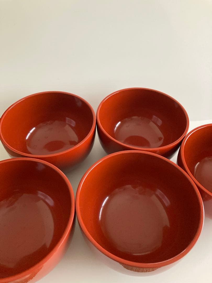 【お値下げ】　【新品・未使用】　浄法寺塗　多用椀　5個セット