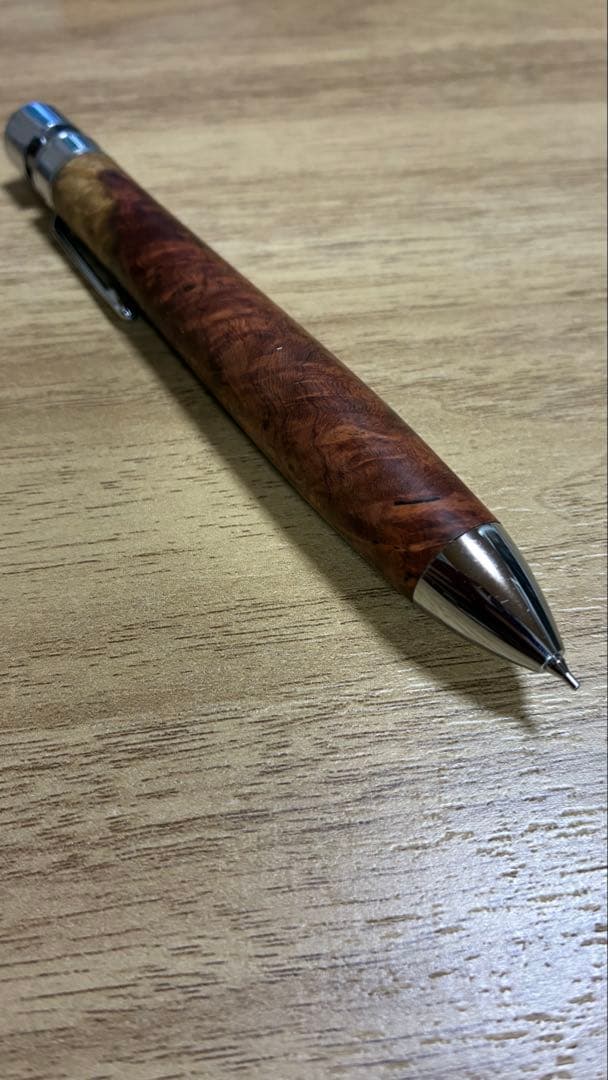 ※再値下げ 工房楔 多機能ペン グラッソ 花梨紅白こぶ杢