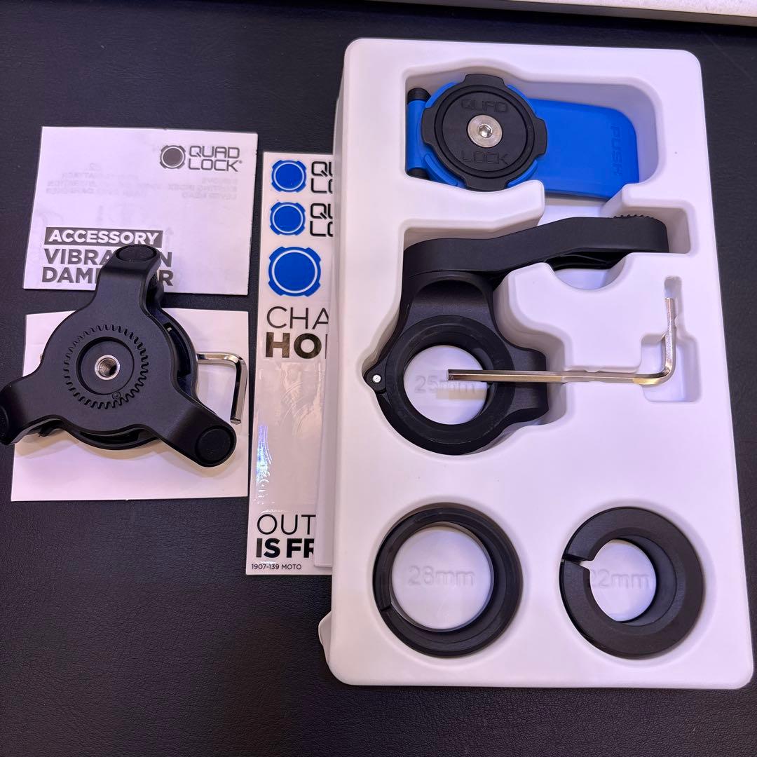 QUAD LOCK モーターサイクル ハンドルバーマウント 衝撃吸収ダンパー