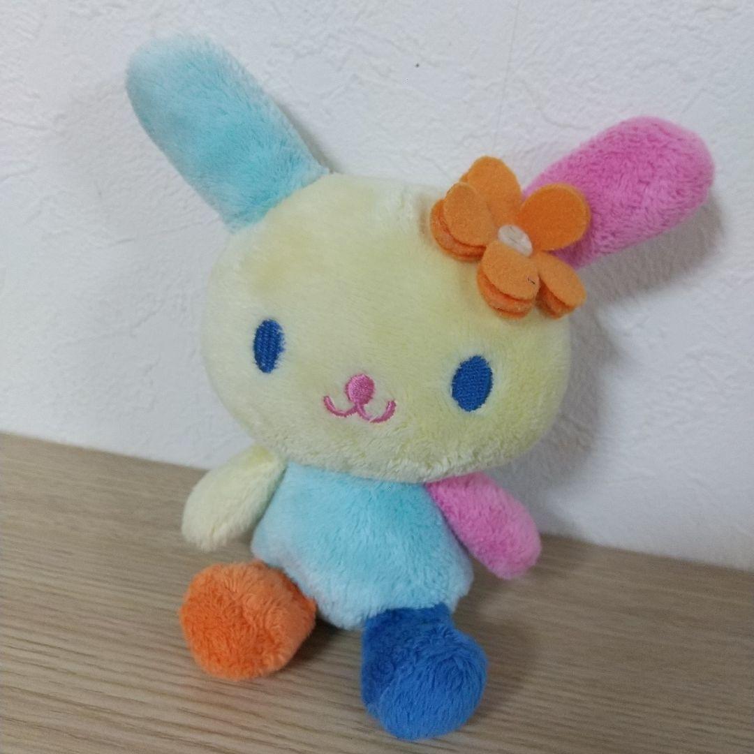 サンリオ　ウサハナ　ぬいぐるみ　マスコット　お座り　おすわり　ビーズ　2005