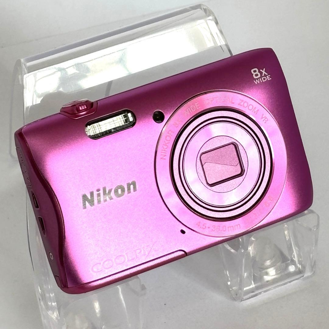 【美品】Nikon COOLPIX S3700 ニコン デジカメ　SDカード付