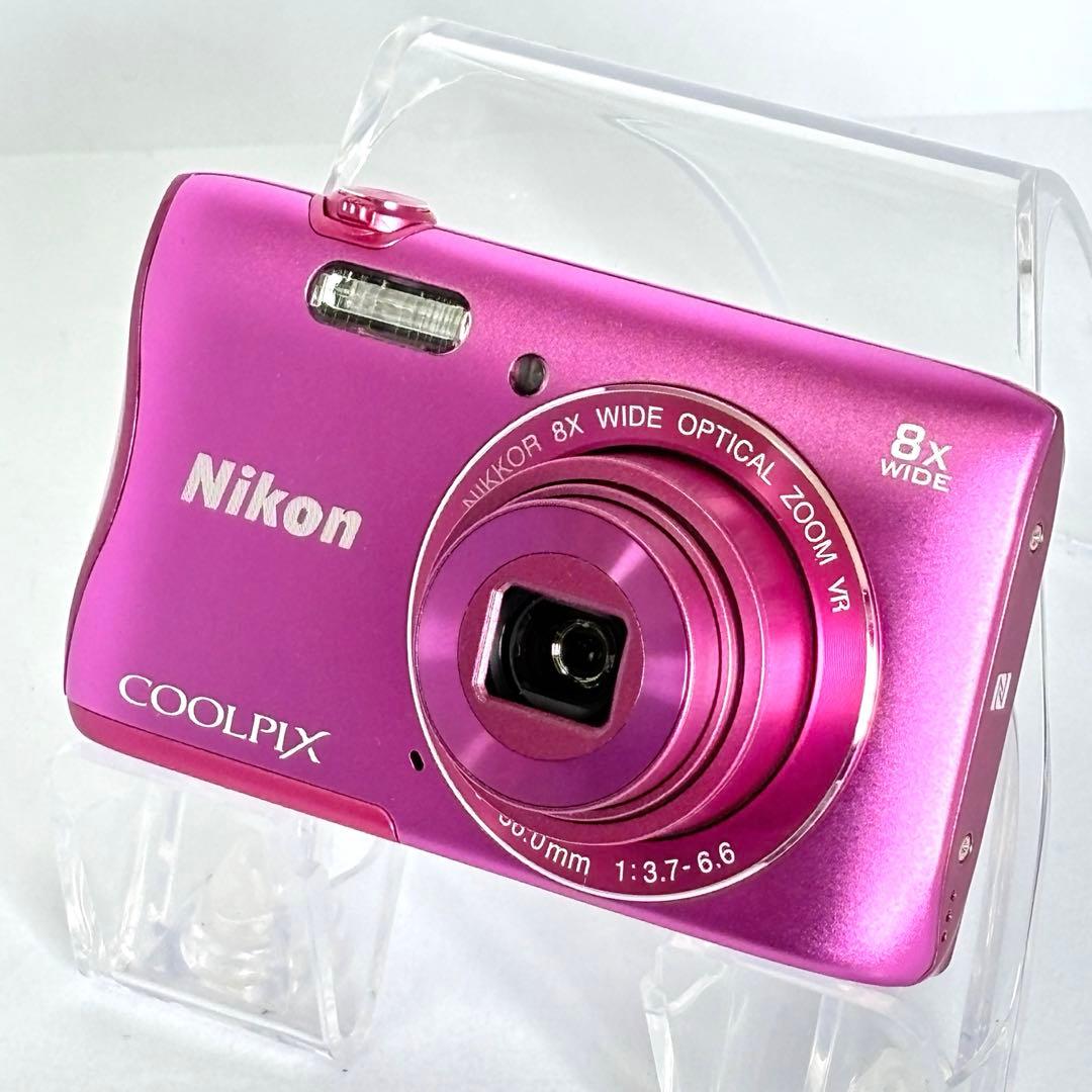 【美品】Nikon COOLPIX S3700 ニコン デジカメ　SDカード付