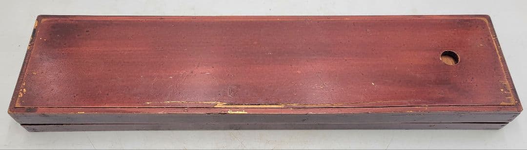 七つ玉算盤　そろばん　25桁　漆塗木箱入り　江戸時代　骨董品、美術品