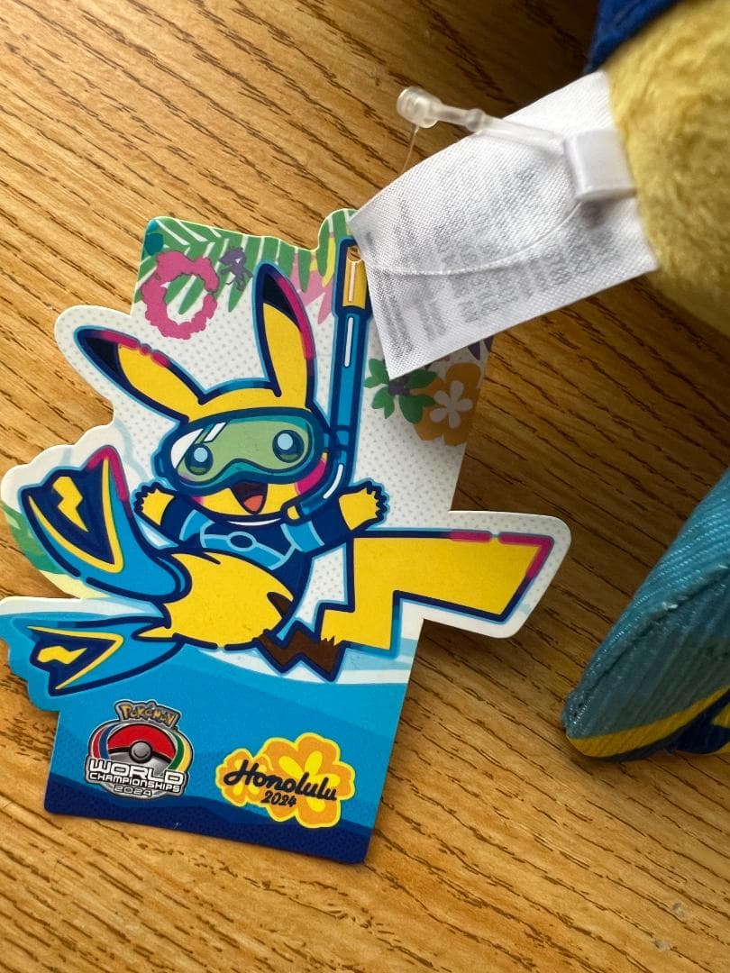 ポケモンWCS2024限定 ピカチュウぬいぐるみ ホノルル