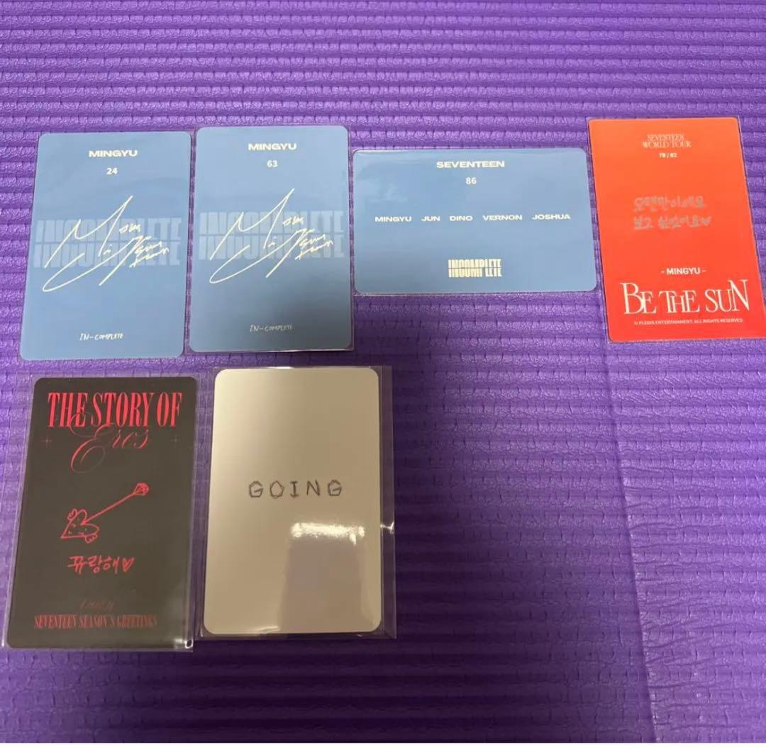 seventeen ミンギュcdトレカ、コンサートトレカ等セット