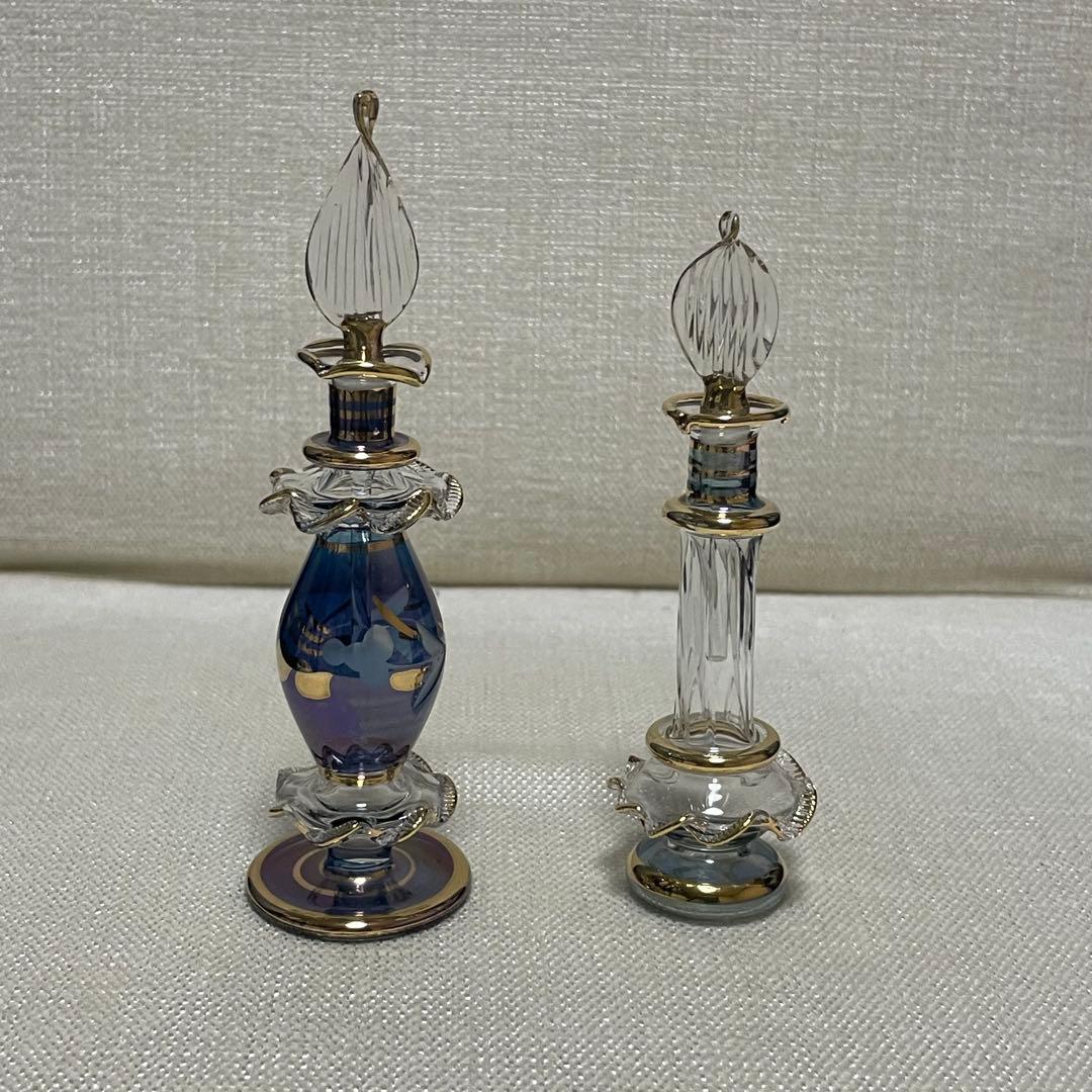 エジプト　香水瓶　ガラスボトル　ガラス工芸　アートグラス　合計9本セット　未使用