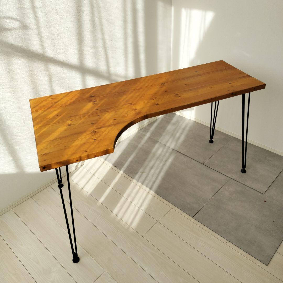 LOWYA ロウヤ ワークデスク ヴィンテージ L字 天然木 幅140