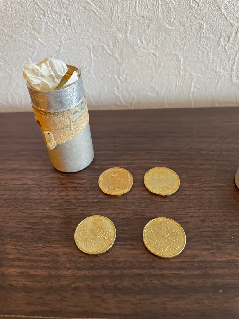 中国　梅花5角　棒金