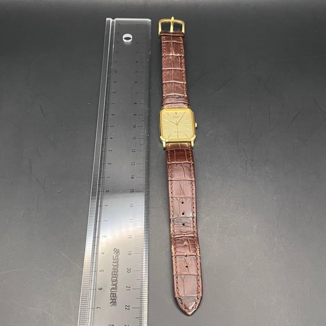 SEIKO セイコー ドルチェ クォーツ 腕時計 ゴールドケース レザーバンド