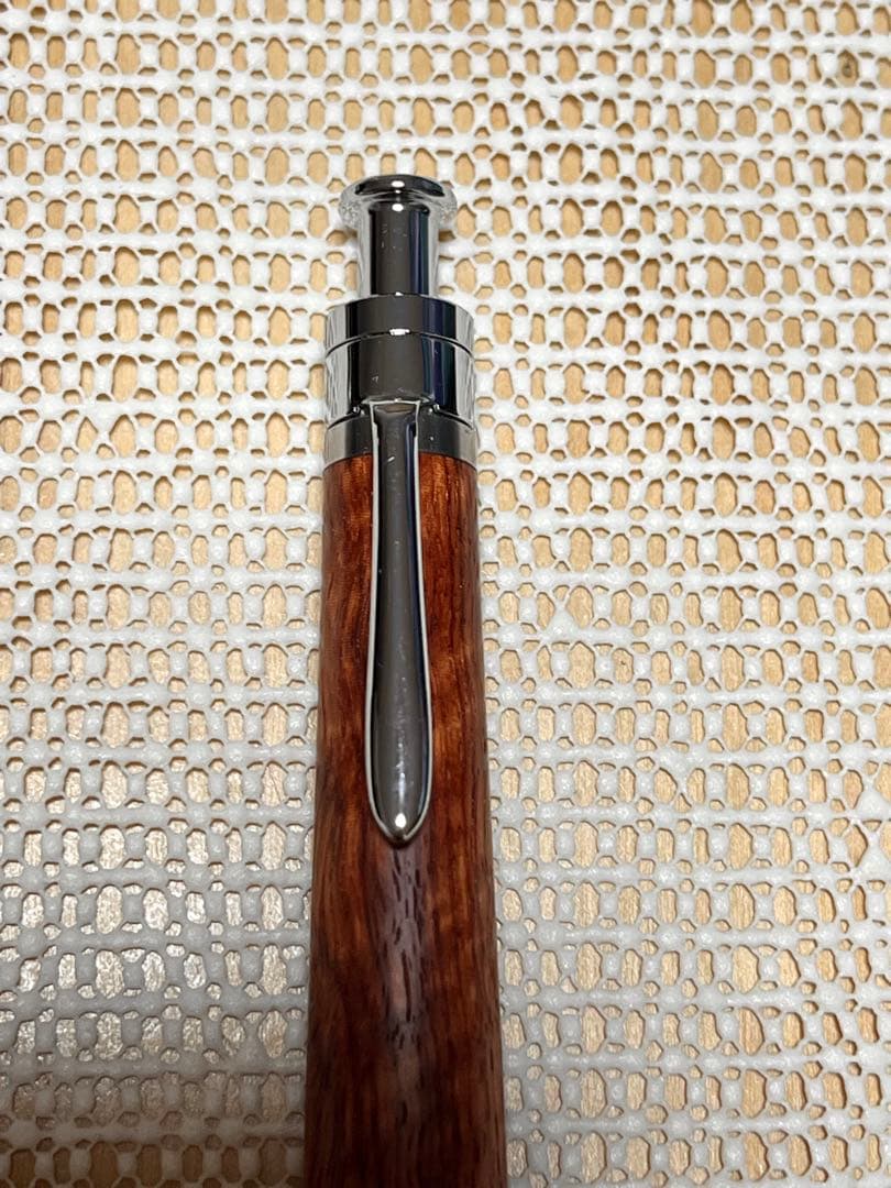 工房楔 花梨 虎杢 ルーチェペン 旧型クリップ