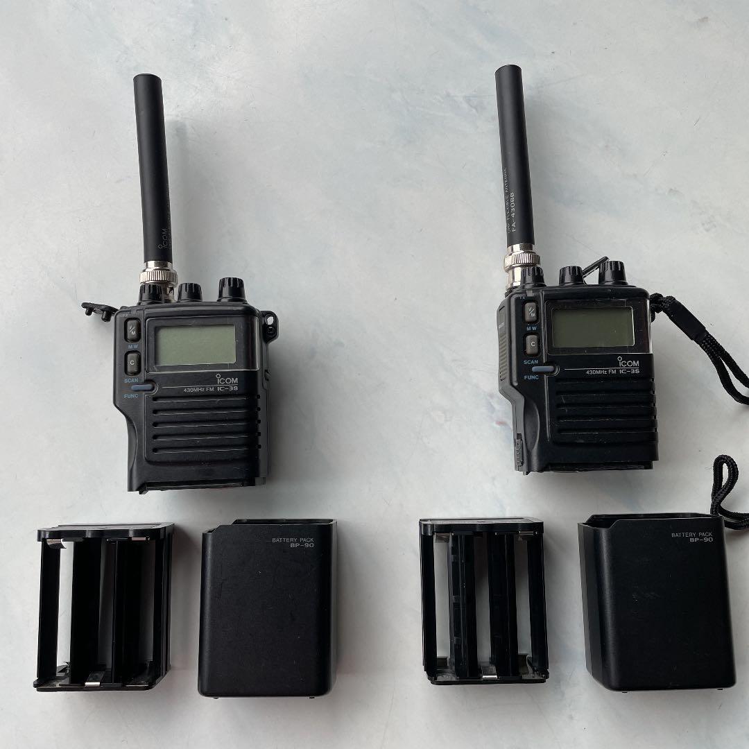 ICOMハンディ　無線機　ＩC-3S 2台　ジャンク品