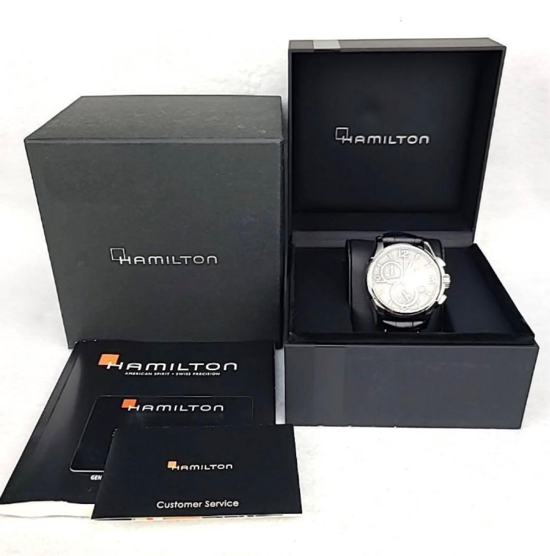 【値下げ！極美品】Hamilton ジャズマスター クロノデイト 革バンド黒