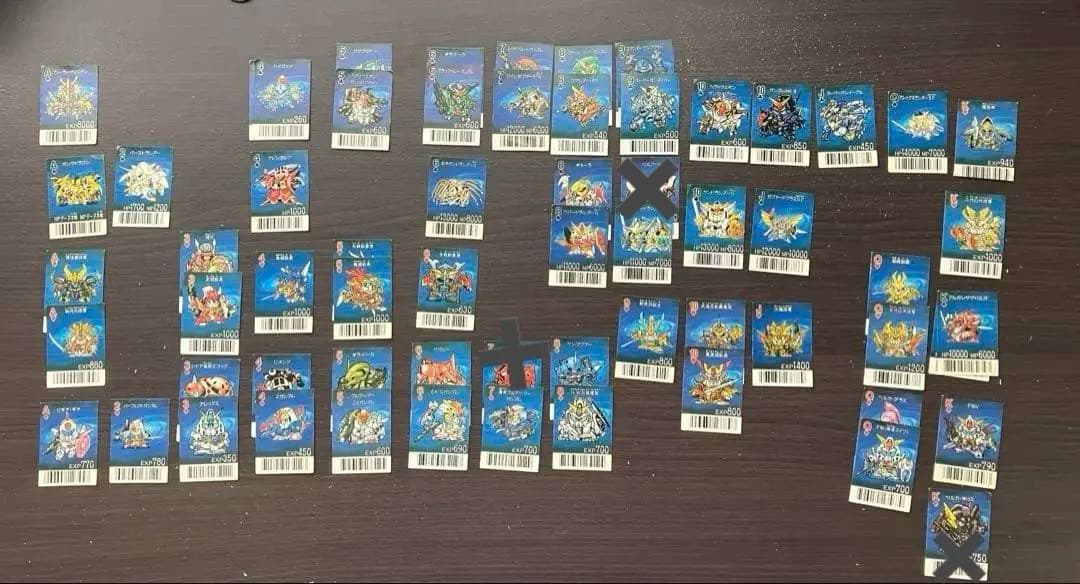 バンダイ SDガンダム トランプ バーコード シール