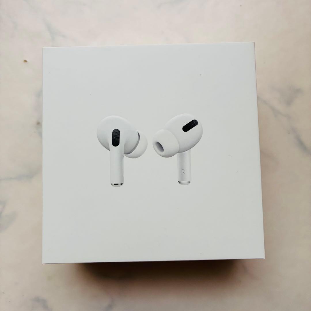 AirPods Pro 美品 ワイヤレス 充電ケース付き 箱付き アップル
