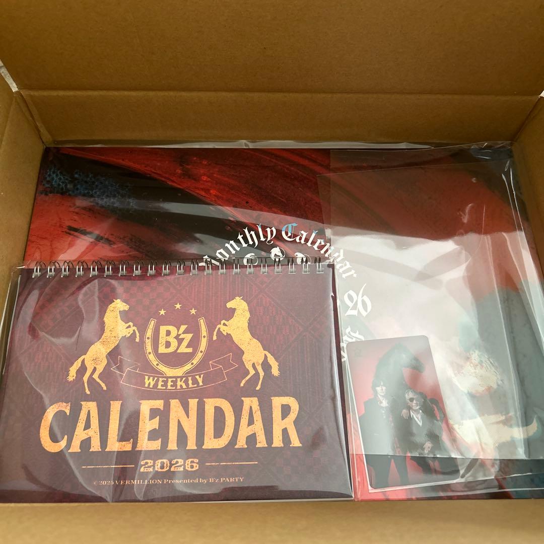 B'zファンクラブ限定 2026カレンダー（壁掛け、卓上）特典付き