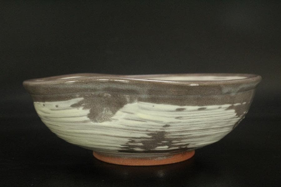 祥瑞窯 五代 陶匠 浅見五郎助 三島文 鉢 菓子鉢 共箱 未使用 839