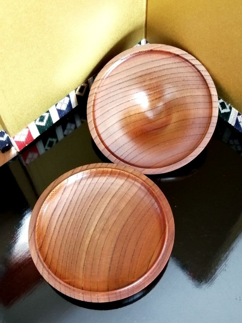 秋平造　線筋欅香合　共箱　茶道具　香合　欅　骨董