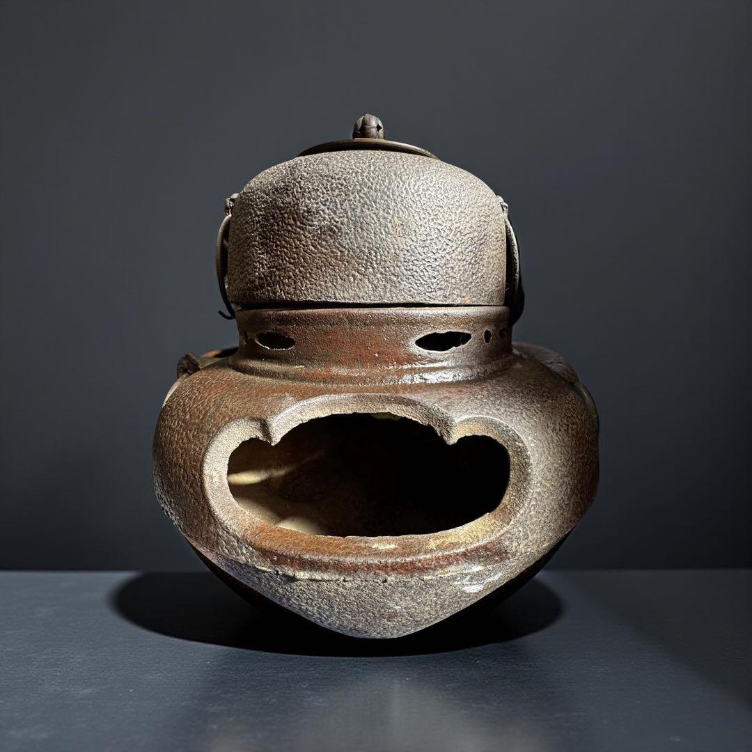 茶釜　茶道　茶道具　鉄製　昭和レトロ　アンティーク