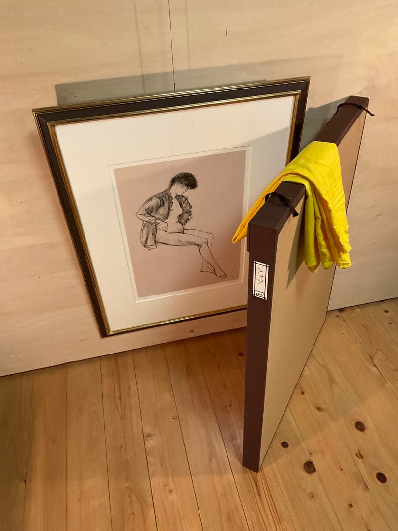 佐藤忠良　「シャツ・或る日の女Ⅱ」　リトグラフ　直筆サイン・作品証明シール有り