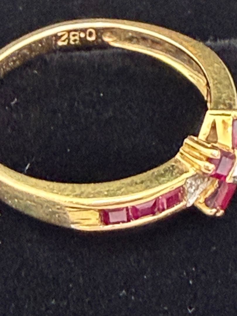 k18❤️ルビー＆ダイヤモンド　リング