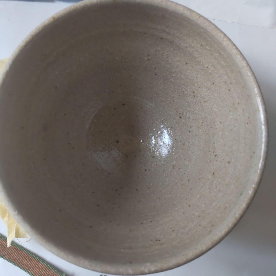 溝上一薊 作 唐津茶碗 唐津焼 共箱 共布 茶碗 茶道具 抹茶碗 新品 未使用
